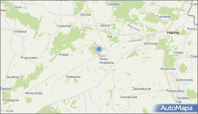 mapa Nowy Holeszów, Nowy Holeszów na mapie Targeo